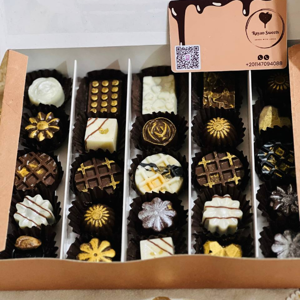 شوكليت بحشوات مختلفه _ Rayan Sweets  